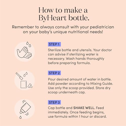 ByHeart Infant Formula Powder for Infants 0-12 Months, Made With Organic Whole Milk, Clean Label Project Certified, Closest-to-Breast Milk Baby Formula Patented Protein Blend, 24 Ounce (Pack of 1) : Baby - Image 14