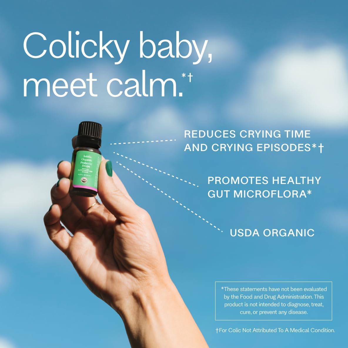 Bobbie Fussy Feeding Kit, Organic Gentle Infant Formula Milk Based Powder with Iron, DHA, Vitamin D & 100% Lactose (14.1 oz) Baby Probiotic Drops 1 Billion CFU (0.27 fl oz) Newborn Baby-12 Months Old : Baby - Image 6