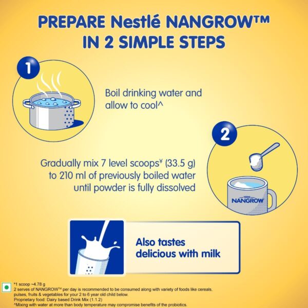 Metrey Nan-Grow Nutritious Milk Drink Powder, Growing Children 2-6 Years, DHA Protein, Vanilla Flavor, 14.1 oz : Baby - Image 14