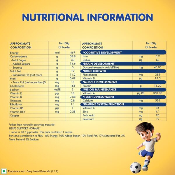 Metrey Nan-Grow Nutritious Milk Drink Powder, Growing Children 2-6 Years, DHA Protein, Vanilla Flavor, 14.1 oz : Baby - Image 11