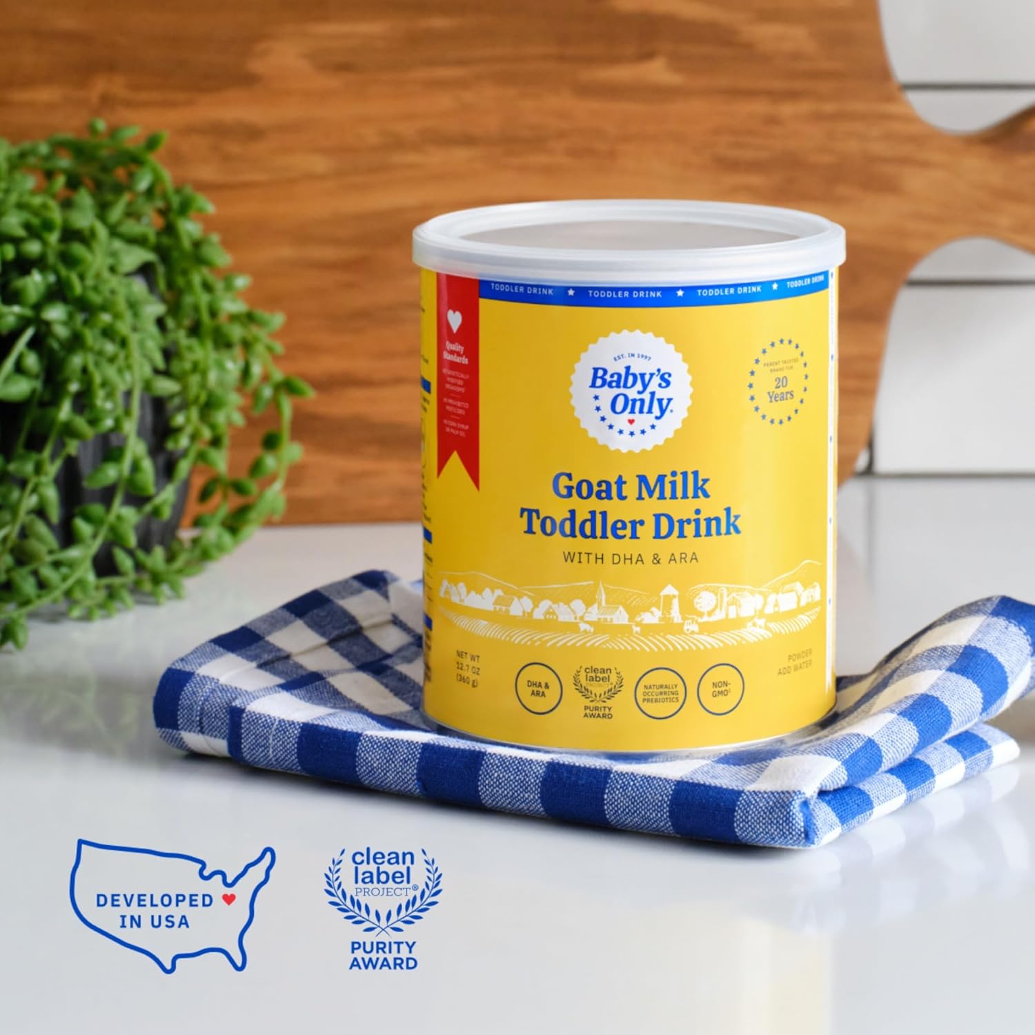 Baby's Only Goat Milk Toddler Drink, Toddler Drink, Goats Milk Powder, Non GMO with DHA, Iron, Vitamin D, Naturally Occurring Prebiotics, ARA, Toddlers 12 Months Old and Up, Easy to Digest Goat Milk, 12.7 oz, 1 Pack : Baby - Image 5