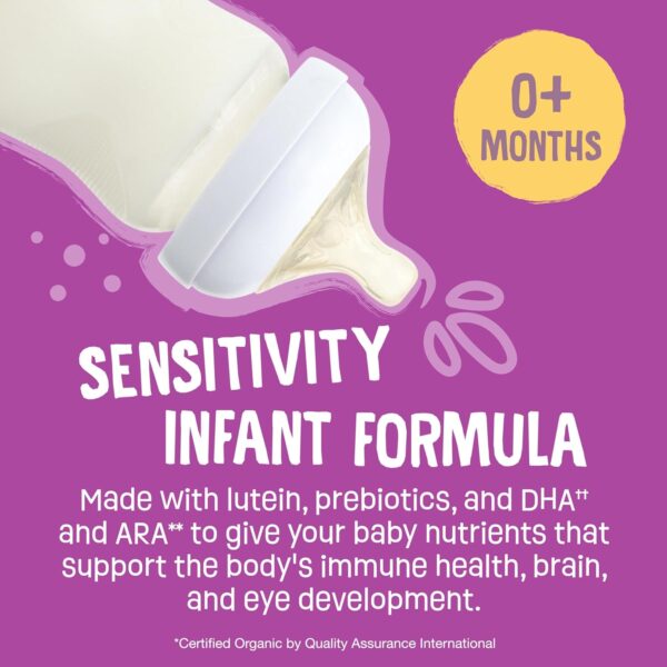 Earth's Best Organic Sensitivity Infant Formula for Babies 0-12 Months, Reduced Lactose Powder Formula with Iron, Omega-3 DHA, and Omega-6 ARA, 32 Ounce Value Container : Baby - Image 11