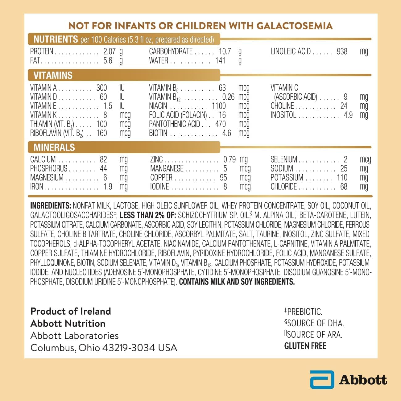 Pure Bliss Irish Farms, Easy-to-Digest Baby Formula, Infant Formula, 0-12 Months, 24.7-oz Can - Image 15