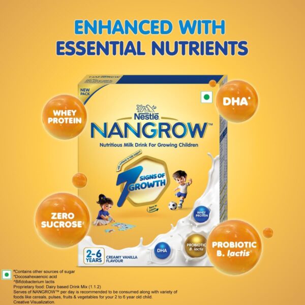 Metrey Nan-Grow Nutritious Milk Drink Powder, Growing Children 2-6 Years, DHA Protein, Vanilla Flavor, 14.1 oz : Baby - Image 12