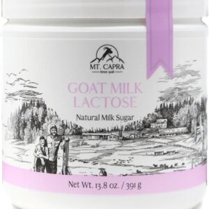 Mt. Capra Goat Milk Lactose | Natural Goat Milk Sugar | 97 Servings - 13.8 oz : Grocery & Gourmet Food