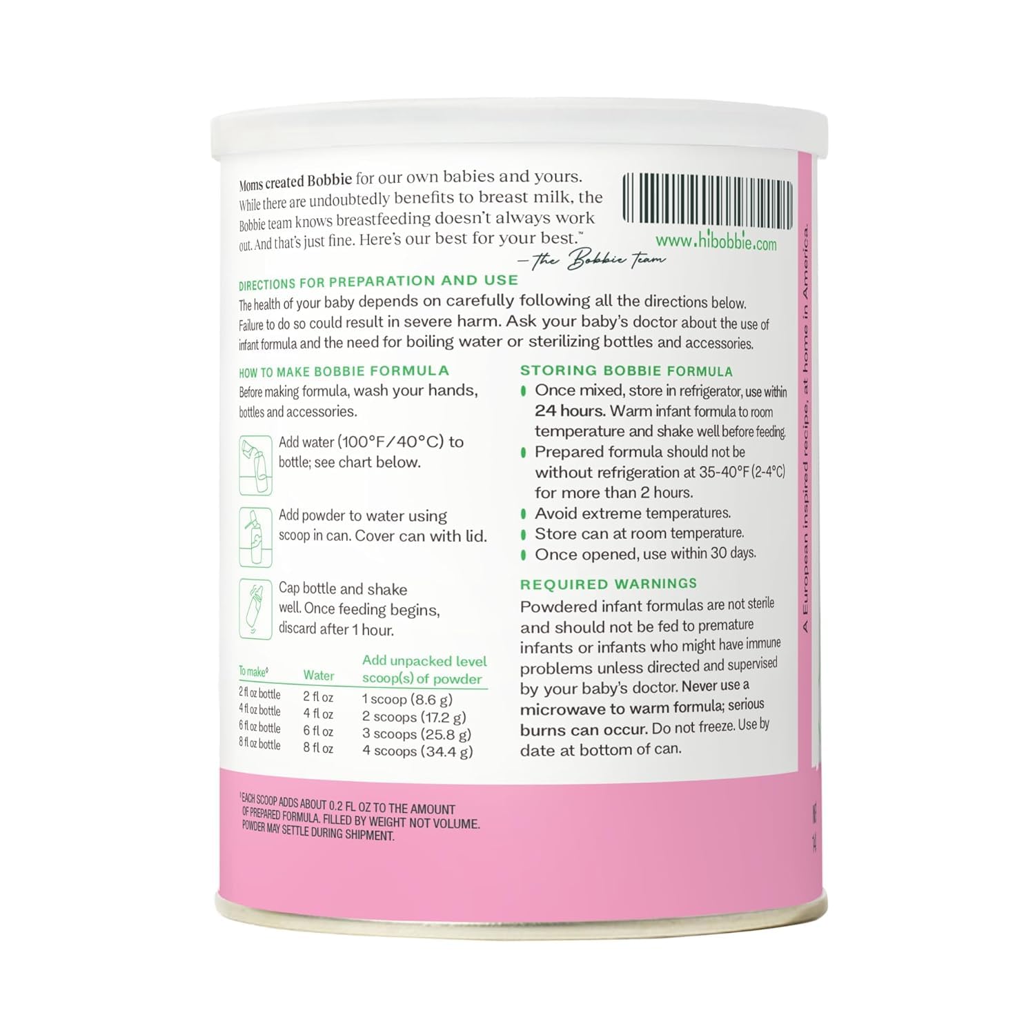 Bobbie Fussy Feeding Kit, Organic Gentle Infant Formula Milk Based Powder with Iron, DHA, Vitamin D & 100% Lactose (14.1 oz) Baby Probiotic Drops 1 Billion CFU (0.27 fl oz) Newborn Baby-12 Months Old : Baby - Image 7