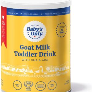 Baby's Only Goat Milk Toddler Drink, Toddler Drink, Goats Milk Powder, Non GMO with DHA, Iron, Vitamin D, Naturally Occurring Prebiotics, ARA, Toddlers 12 Months Old and Up, Easy to Digest Goat Milk, 12.7 oz, 1 Pack : Baby