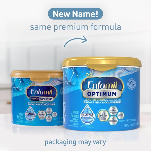 Enfamil Optimum (Enspire), Our Closest Formula to Breast Milk, Immune-Supporting Lactoferrin and Brain-Supporting DHA Baby Formula, Powder 20.5 Oz Tub - Image 2