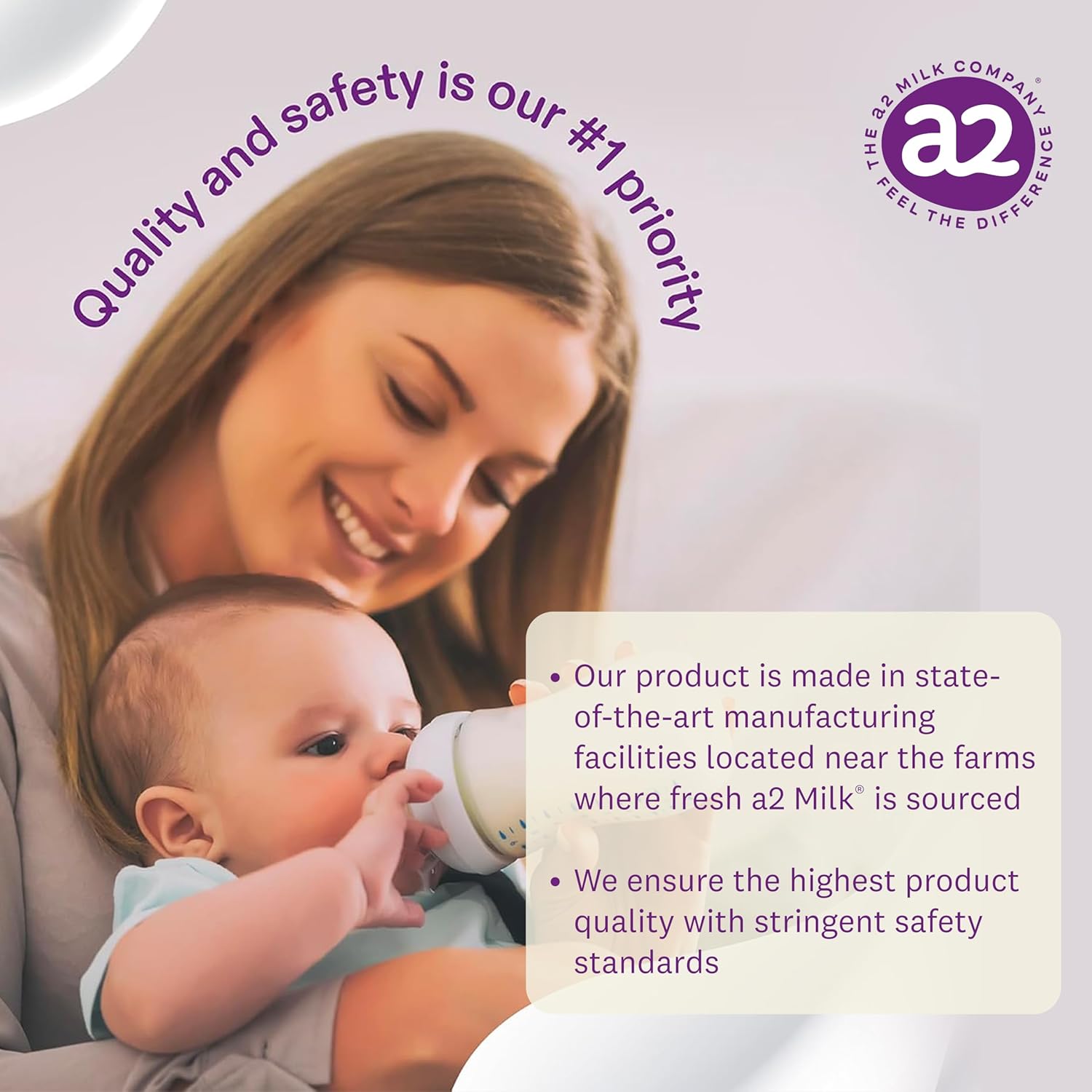 a2 Platinum® Premium Infant Formula for Babies Ages 0-12 Months, Whole Milk Powder-Based Formula with Iron, Nutritionally Complete, Made with Pure and Natural a2 Milk®, 31.7- oz Can : Baby - Image 6