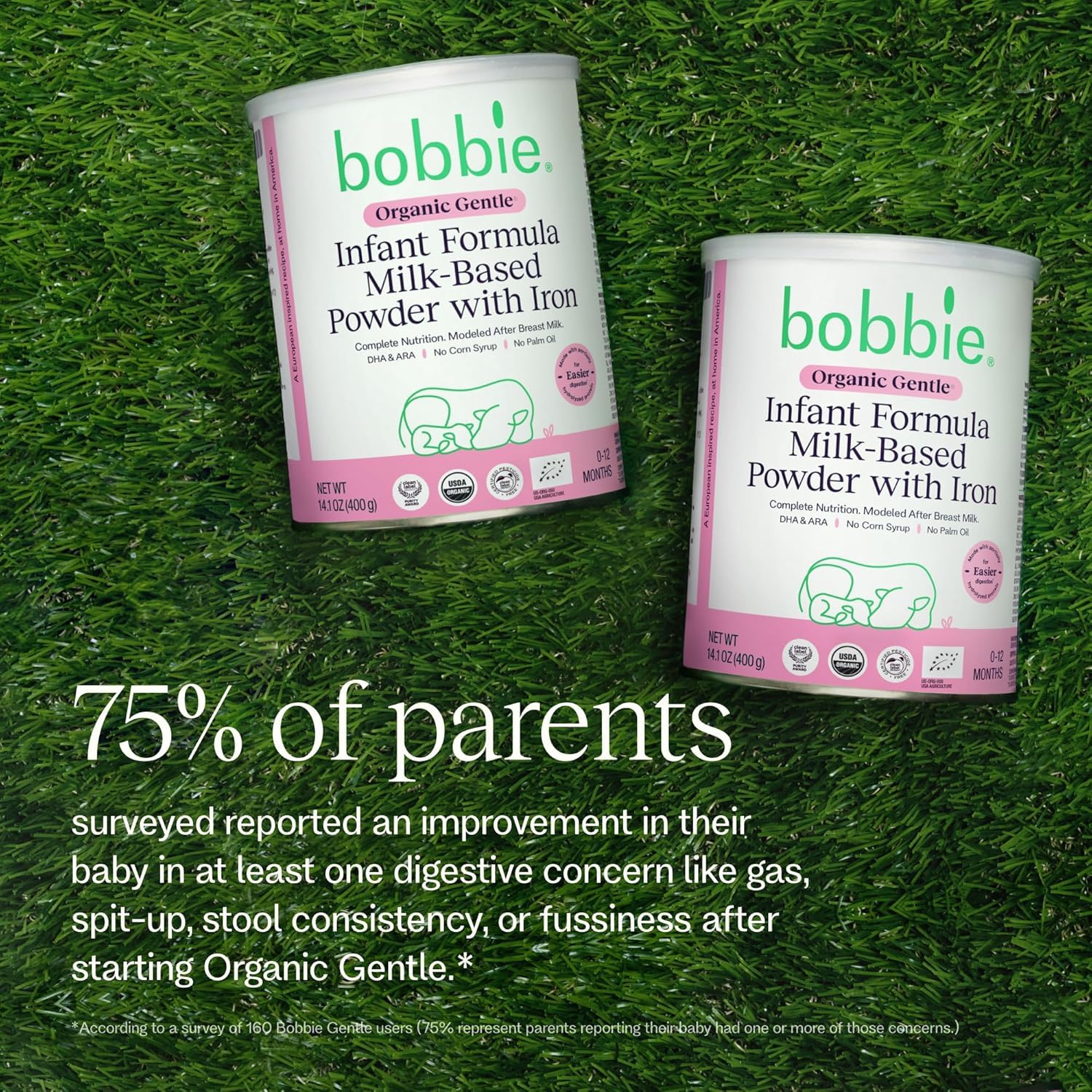 Bobbie Fussy Feeding Kit, Organic Gentle Infant Formula Milk Based Powder with Iron, DHA, Vitamin D & 100% Lactose (14.1 oz) Baby Probiotic Drops 1 Billion CFU (0.27 fl oz) Newborn Baby-12 Months Old : Baby - Image 4