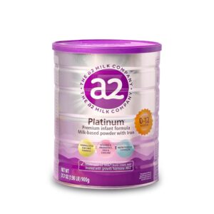 a2 Platinum® Premium Infant Formula for Babies Ages 0-12 Months, Whole Milk Powder-Based Formula with Iron, Nutritionally Complete, Made with Pure and Natural a2 Milk®, 31.7- oz Can, Pack of 6 : Baby
