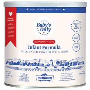 Baby's Only Complete Nutrition Infant Formula, Milk Based Powder with Iron, Modeled After Mother’s Milk, Iron, Choline, Vitamin D, Baby Formula for Newborn to 12 Months Old Infant, 21 oz, 1 Pack : Baby