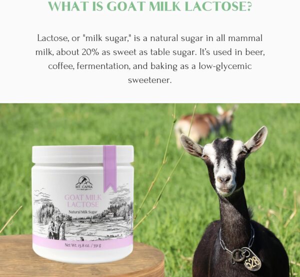 Mt. Capra Goat Milk Lactose | Natural Goat Milk Sugar | 97 Servings - 13.8 oz : Grocery & Gourmet Food - Image 10